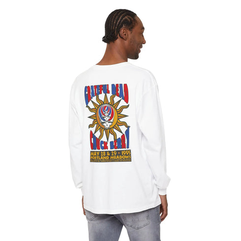 Grateful Dead - Grateful Dead and Chuck Berry Two-Sided Concert Tee - Vineyard Collection Garment-Dyed Long Sleeve - StealieShop