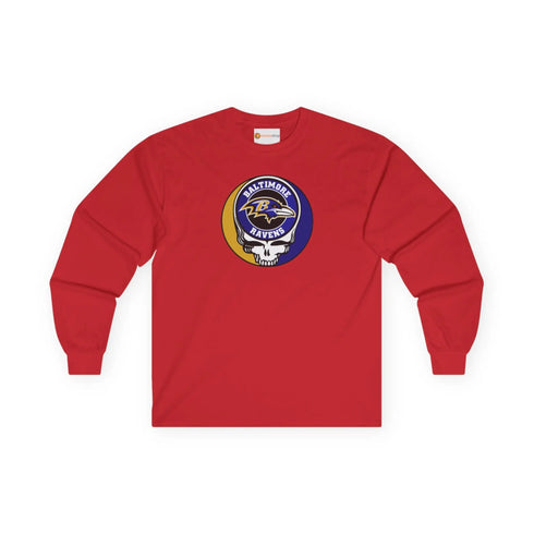 Baltimore Ravens Grateful Dead Long Sleeve Tee Printify