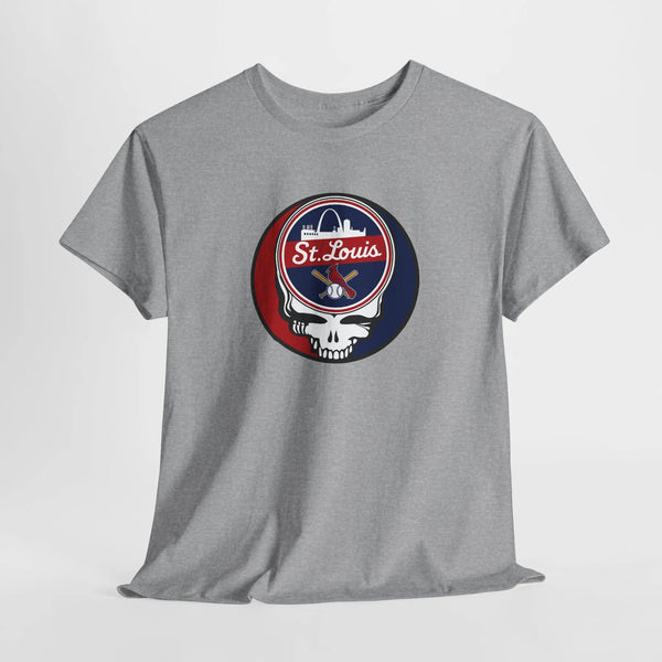Grateful Dead - St. Louis Cardinals Grateful Dead Steal Your Face T-Shirt - MLB - St Louis - StealieShop