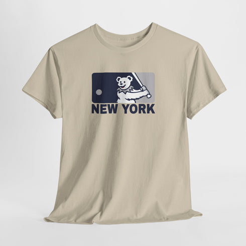 New York Yankees Dancing Bear MLB Logo Unisex Grateful Dead T-Shirt