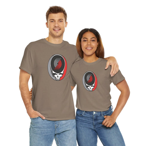 Portland Trailblazers Grateful Dead T-Shirt - NBA - StealieShop