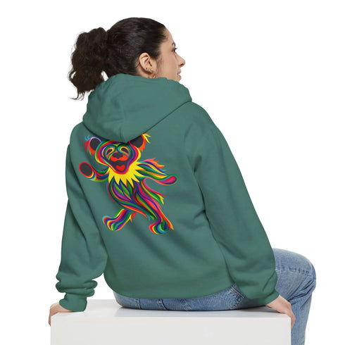 Grateful Dead - Tie-Dye Bear Vineyard Collection Two-Sided Unisex Garment-Dyed Hoodie - StealieShop