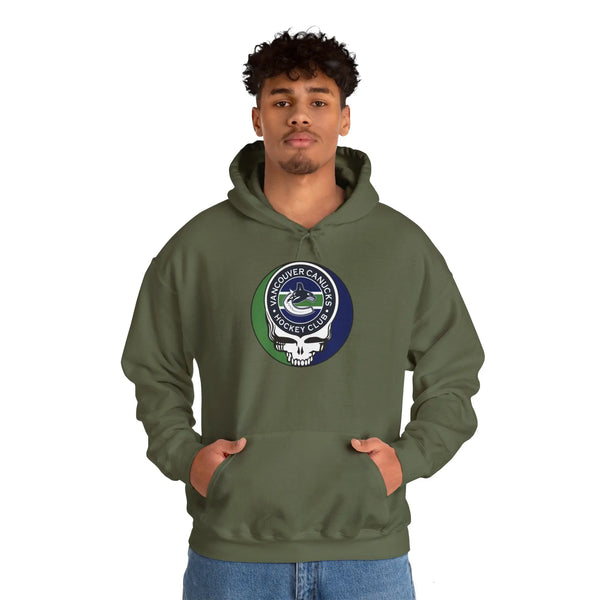 Vancouver Canucks Grateful Dead Unisex Heavy Blend Hoodie StealieShop