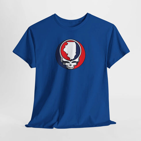 Illinois Map Stealie Grateful Dead T-Shirt