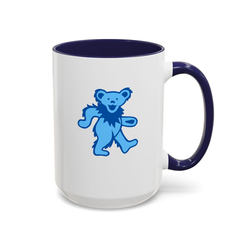 Grateful Dead - Blue Dancing Bear Stealie Coffee Mug - StealieShop