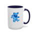 Grateful Dead - Blue Dancing Bear Stealie Coffee Mug - StealieShop
