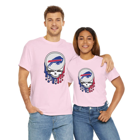 Buffalo Bills Dripping Stealie T-Shirt - NFL Printify