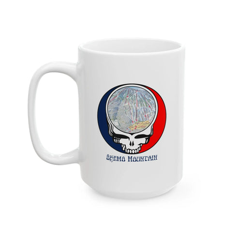 Okemo Mountain Trail Map Stealie 15oz Ceramic Mug