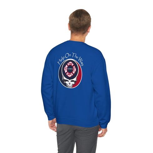 Elizabeth Fire Department Grateful Dead Stealie Crewneck Sweatshirt StealieShop