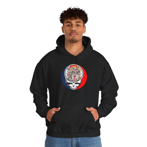 Grateful Dead - Ramones Stealie Unisex Heavy Blend Hoodie - StealieShop