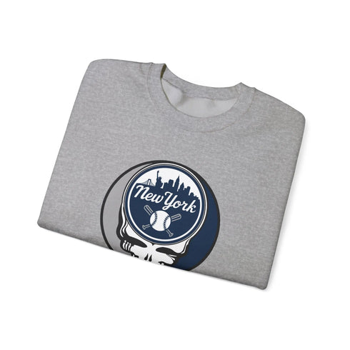 Grateful Dead - New York Yankees Stealie Grateful Dead Crewneck Sweatshirt - MLB - StealieShop