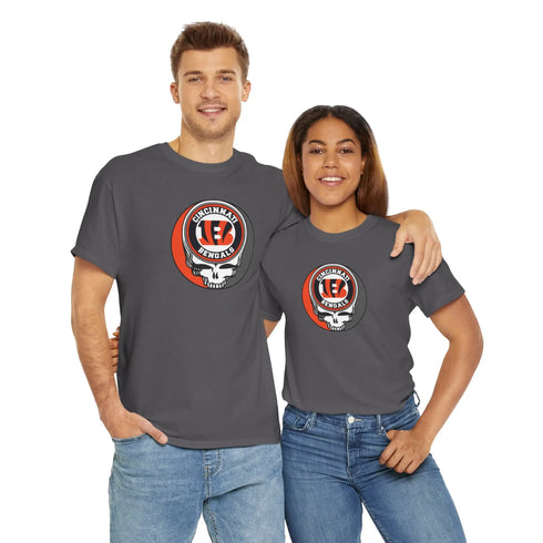 Cincinnati Bengals Grateful Dead Steal Your Face T-Shirt - NFL Printify