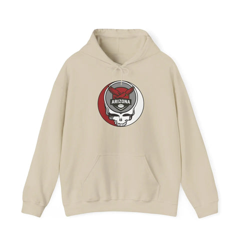 Grateful Dead - Arizona Cardinals Stealie Grateful Dead Hooded Sweatshirt - NFL - StealieShop