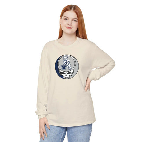 Yale University Garment-dyed Long Sleeve T-Shirt - StealieShop