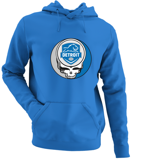 Detroit Football - Premium Grateful Dead Hoodie - Royal - 5