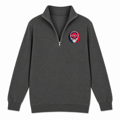 Washington Capitals - Premium Grateful Dead Quarter-Zip Pullover - Charcoal - 6