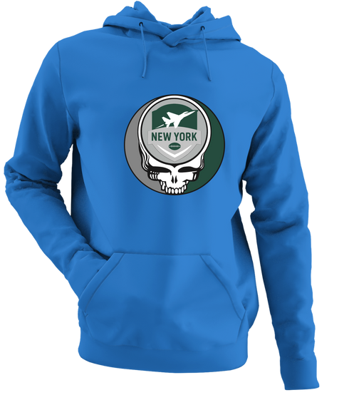 New York Football - Premium Grateful Dead Hoodie - Royal - 5
