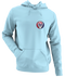 Houston Football - Premium Grateful Dead Left Chest Hoodie - Light Blue - 1