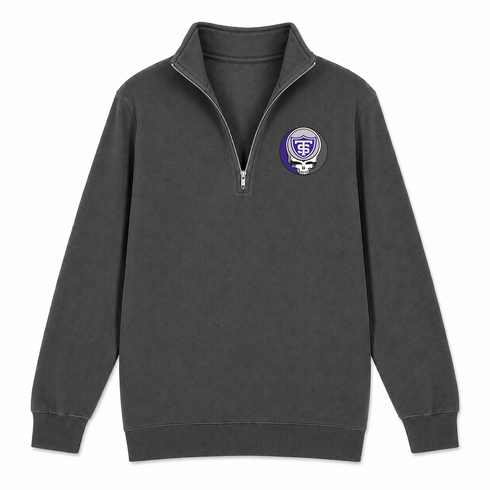 University of St Thomas - Premium Grateful Dead Quarter-Zip Pullover - Charcoal - 5