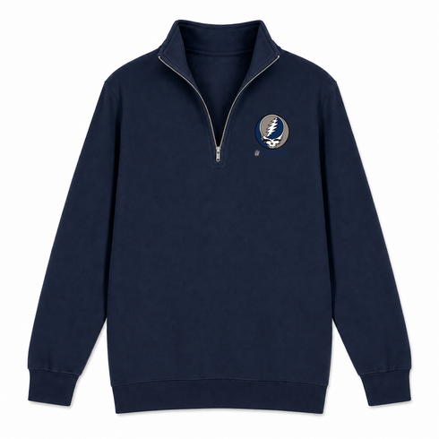 Georgetown University - Premium Grateful Dead Quarter-Zip Pullover - Navy - 4