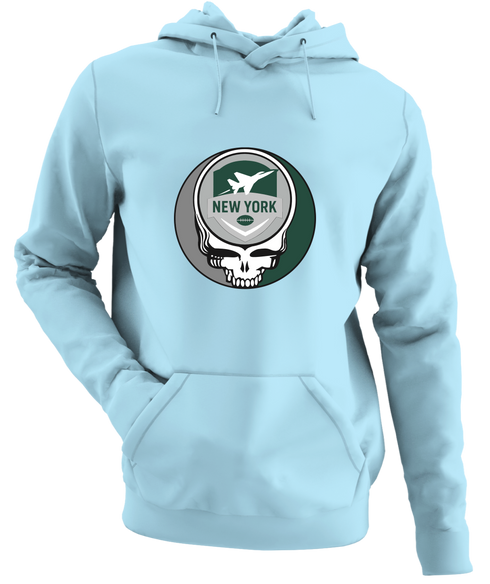 New York Football - Premium Grateful Dead Hoodie - Light Blue - 1