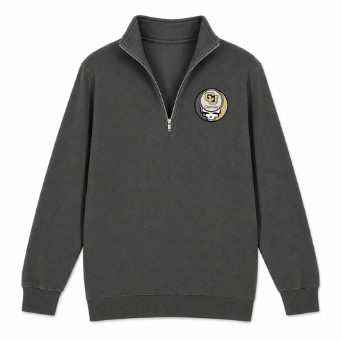 University of Colorado Denver - Premium Grateful Dead Quarter-Zip Pullover - Charcoal - 6