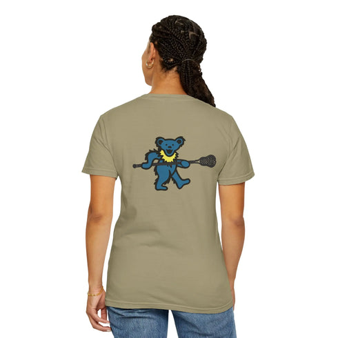 Lax Bear Unisex Garment-Dyed T-shirt - StealieShop