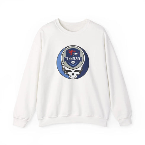 Grateful Dead - Tennessee Titans Grateful Dead Stealie Crewneck Sweatshirt - NFL - StealieShop