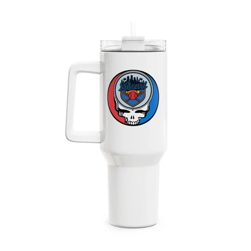 Grateful Dead - Miami Marlins "Fat Man" Tumbler, Double Insulated 40oz Travel Mug - StealieShop