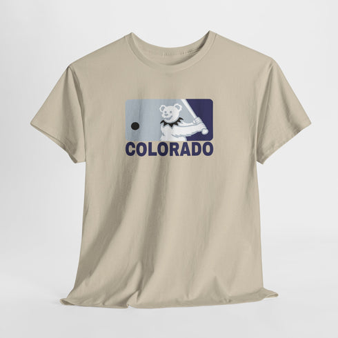 Colorado Rockies Dancing Bear MLB Logo Unisex Grateful Dead T-Shirt