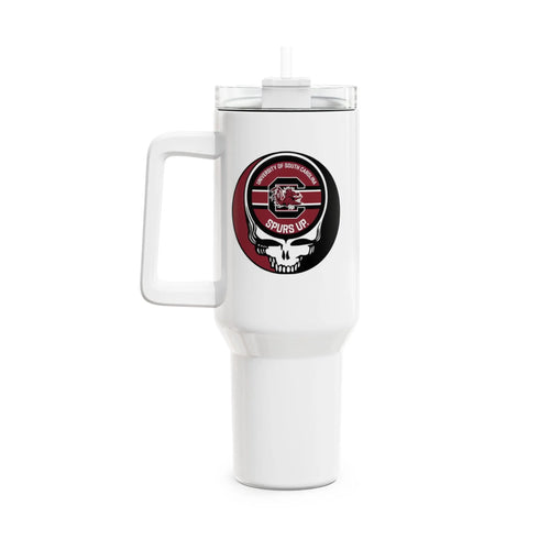 Grateful Dead - University of South Carolina Stealie "Fat Man" Tumbler, Double Insulated 40oz Travel Mug - StealieShop