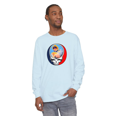Custom Stealie Garment-Dyed Long Sleeve T-Shirt (59)