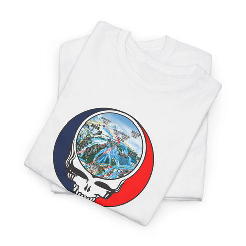 Snowmass Trail Map Stealie Grateful Dead T-Shirt