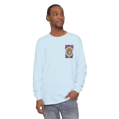 Grateful Dead - Grateful Dead and Chuck Berry Two-Sided Concert Tee - Vineyard Collection Garment-Dyed Long Sleeve - StealieShop