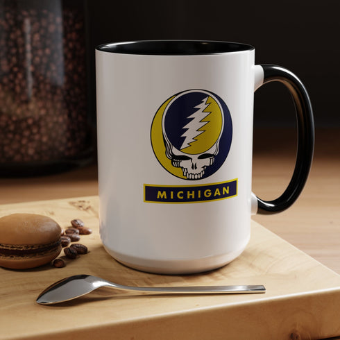Grateful Dead - Michigan Stealie Coffee Mug - StealieShop