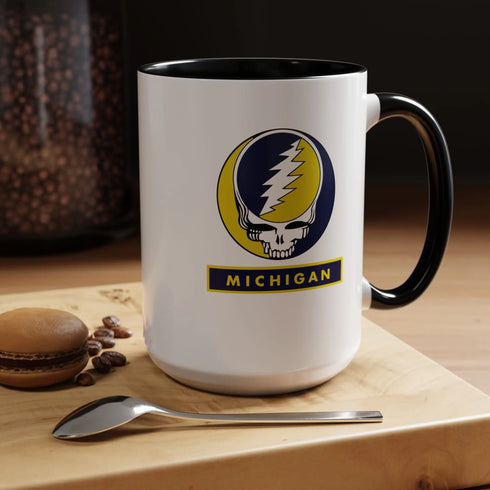 Grateful Dead - Michigan Stealie Coffee Mug - StealieShop