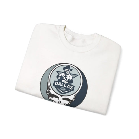 Grateful Dead - Dallas Cowboys Grateful Dead Stealie Crewneck Sweatshirt - NFL - StealieShop