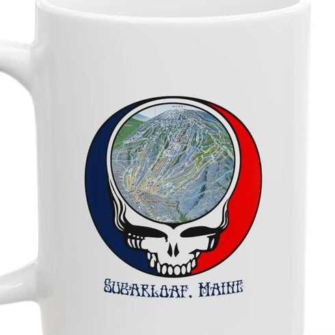 Sugarloaf Trail Map Stealie 15oz Ceramic Mug