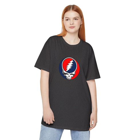 TALL - Classic Grateful Dead Stealie Unisex Long Body Urban Tee - StealieShop