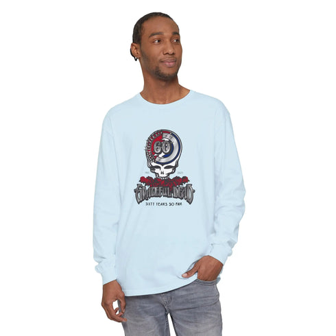 Grateful Dead - Grateful Dead 60th Anniversary Vineyard Collection Garment-dyed Long Sleeve T-Shirt - StealieShop