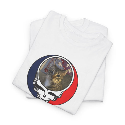 Custom Cat Stealie Unisex Grateful Dead T-Shirt (59-2)