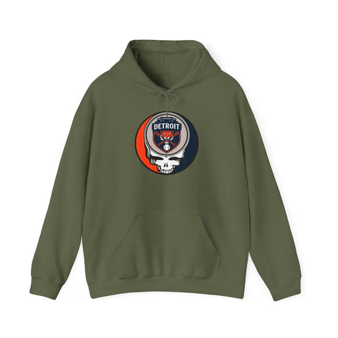 Grateful Dead - Detroit Tigers Grateful Dead Unisex Heavy Blend Hoodie - Hooded Sweatshirt - StealieShop