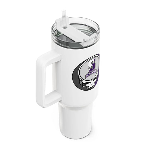 Grateful Dead - University of Scranton Stealie "Fat Man" Tumbler, Double Insulated 40oz Travel Mug - StealieShop