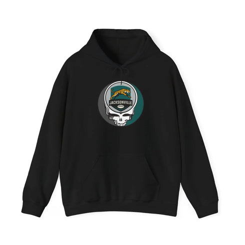 Grateful Dead - Jacksonville Jaguars Stealie Grateful Dead Hooded Sweatshirt - NFL - StealieShop