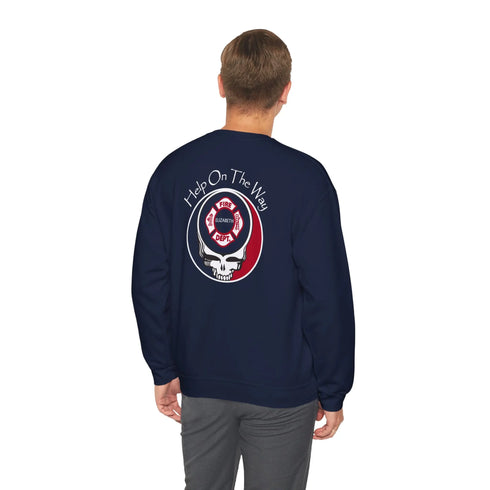 Elizabeth Fire Department Grateful Dead Stealie Crewneck Sweatshirt StealieShop