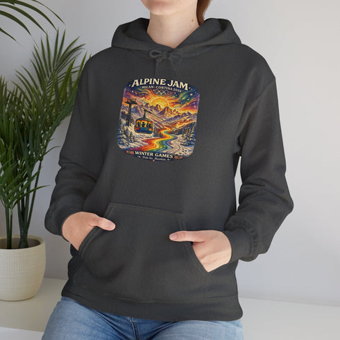 "Alpine Jam" 2026 Milan Cortina Olympics Unisex Heavy Blend Grateful Dead Hoodie