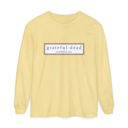 Grateful Dead - Grateful Dead Dancing Bear Two-Sided Vineyard Collection Garment-Dyed Long Sleeve T-Shirt - StealieShop