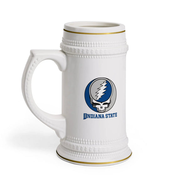 Indiana State University Grateful Dead Stealie Beer Stein Mug - StealieShop