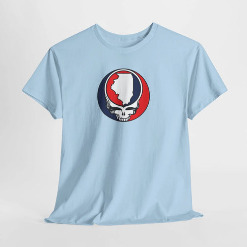Illinois Map Stealie Grateful Dead T-Shirt