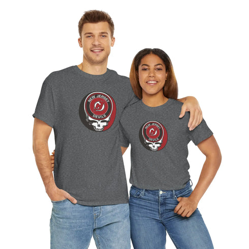 New Jersey Devils Grateful Dead Steal Your Face T-Shirt Printify